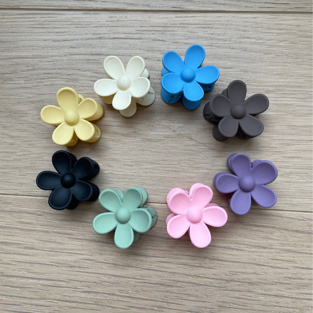 Flower Micro Mini Claw Clips